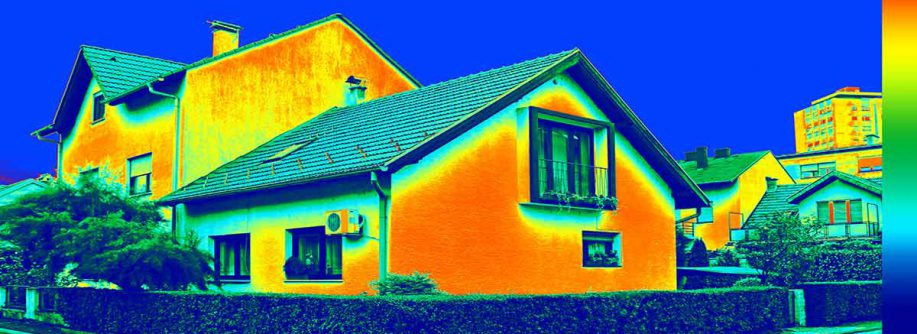 Infrarotbild eines Hauses | Energieausweis