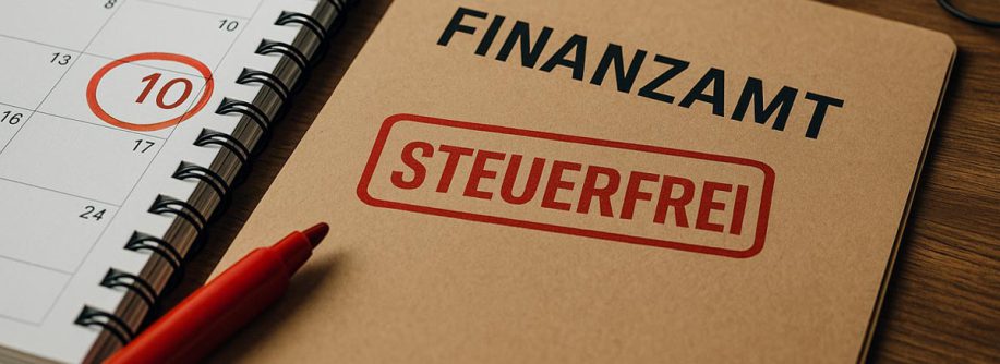 ein Bild mit Unterlagen einer haptischen, analogen Steuererklärung in Papierform